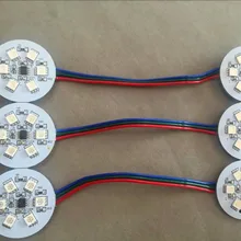 20 штук предплатные DC24V UCS1903 светодиодный pixe PCBA; DC24V вход; 6 шт 5050 SMD RGB светодиодный, 1,44 W; 36 мм диаметр