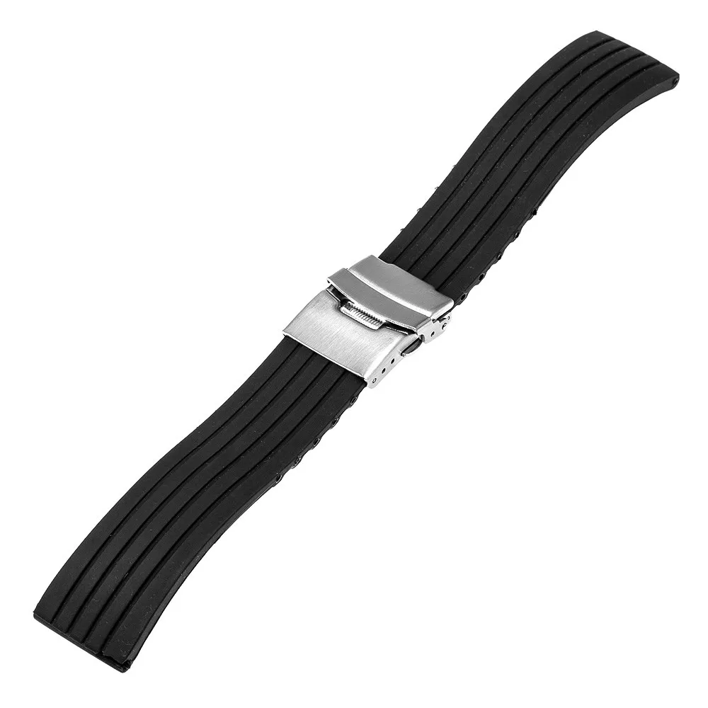 Силиконовый резиновый ремешок для часов Tissot T035 PRC 200 T055 T097 наручный ремешок черный 17 мм 18 мм 19 мм 20 мм 21 мм 22 мм 23 мм 24 мм