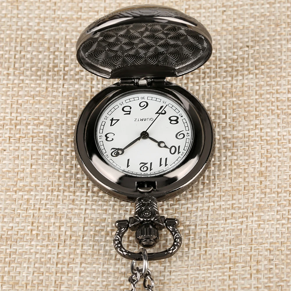 Винтажные кварцевые аналоговые карманные часы для мужчин Bule Eagle узор карманные часы для подростка кулон ожерелье карманные часы для
