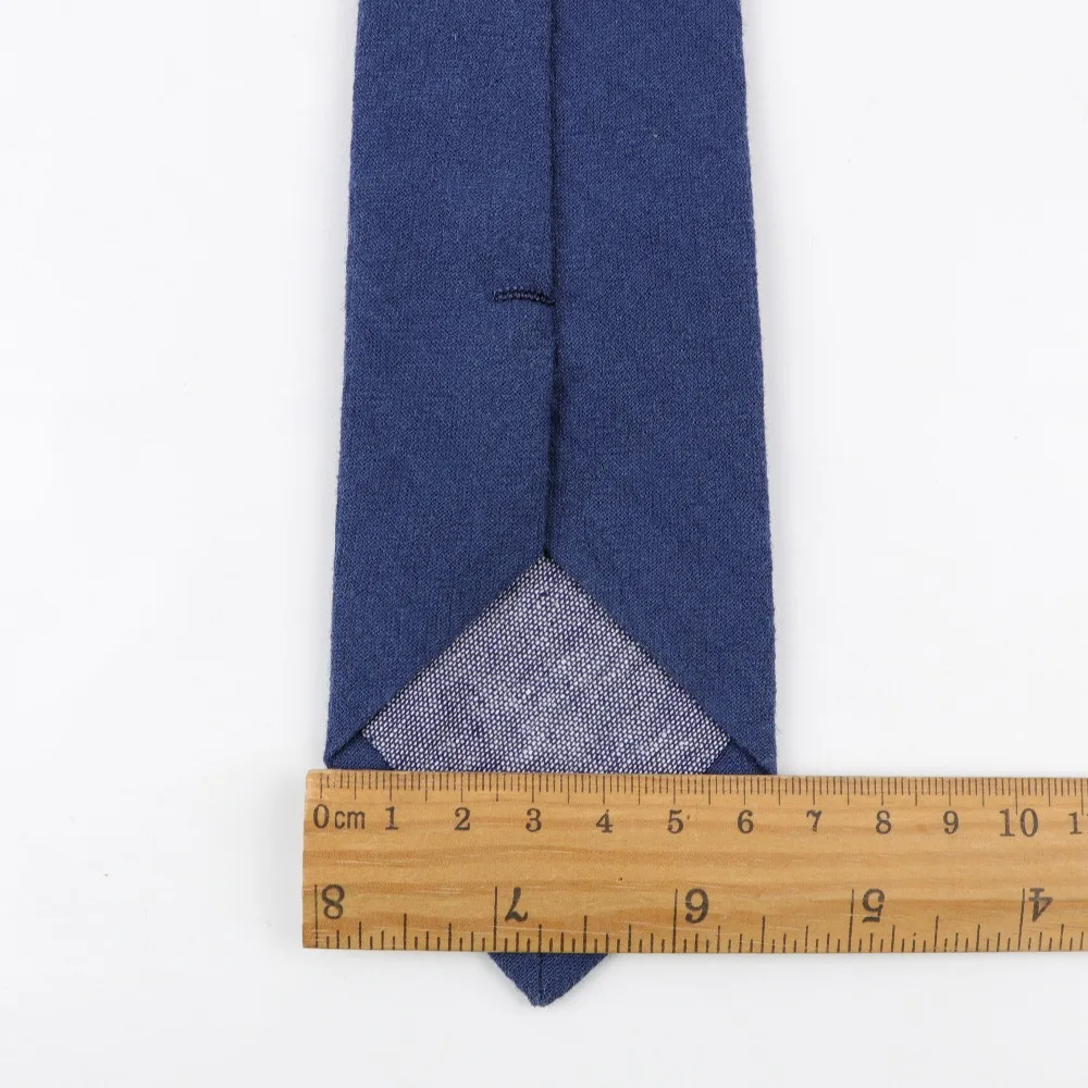 High Quantity Cotton Ties Men's Solid Color Tie Narrow Necktie Slim Skinny Cravate Narrow Thick Neckties