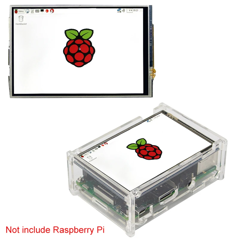 Raspberry Pi 3 Model B+ 3,5 ''дюймовый lcd TFT сенсорный экран дисплей+ акриловый чехол+ стилус Совместимость с Raspberry Pi 3