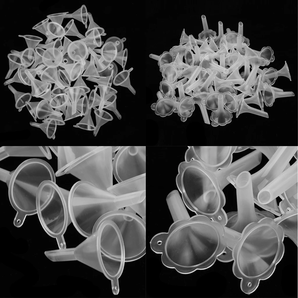 100 Pieces Mini Funnels For Filling Perfume Diffuser Bottle Liquid Oil Cosmetic Makeup