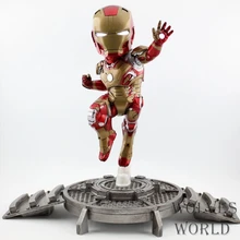 23 см Горячие Железный человек свет Фигурки ПВХ brinquedos Коллекция Фигурки игрушки для Рождественский подарок