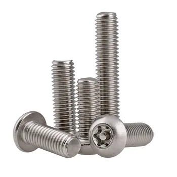 

2/5/10Pcs 304 Stainless Steel Inside Plum Flower Belt Pillar Type Anti-theft Bolt M5 M6 M8 M10 Pan Head Torx Security Screw
