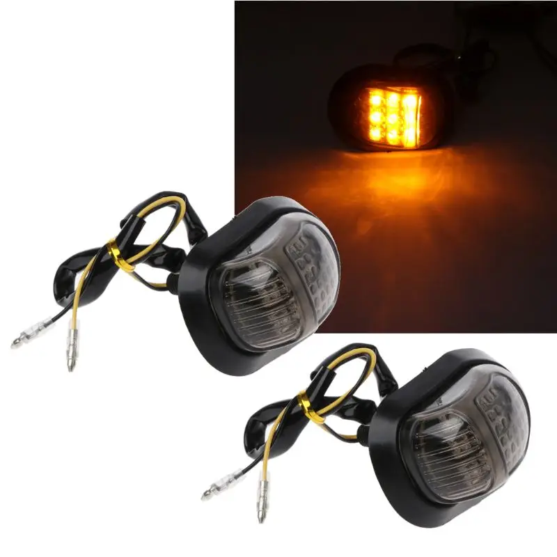 

New 1 Pair Motorcycle LED Turn Signal Indicator Light Blinker Motorbike Lamp Super Bright Bulb Motorcycle Accessories