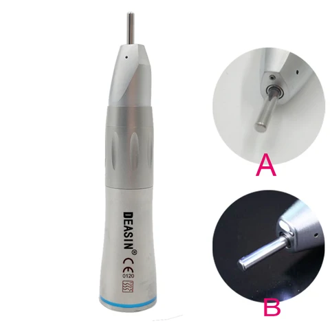 Peça de Mão 1:1 para Micromotor Fibra Óptica Reta Baixa Velocidade Dental Led Deasin Warer Spray Interno 1 Pcs x