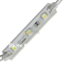 100 шт DC 12 V 3 светодиодный s 5050 SMD Холодный белый водонепроницаемый светодиодный модуль лампы