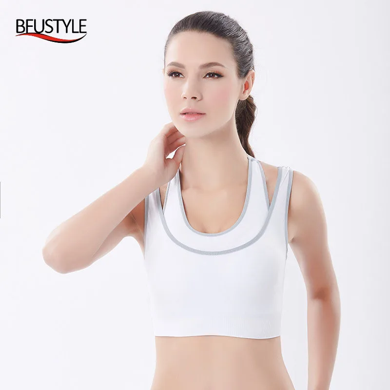 

Yoga Fitness Bra Push Up Underwear Ladies Outdoor Running Sports Bra Sexy Breathable Vest Crop Tops