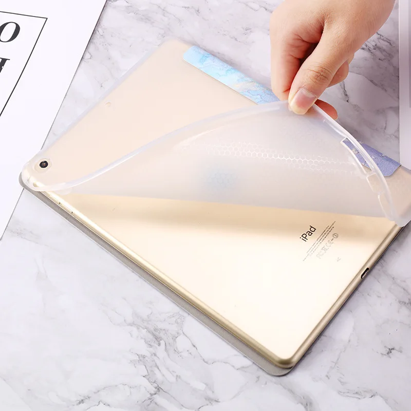 For iPad Air 1 2 Case Marble Pattern Silicon Cover for iPad 9.7 Pro 10.5 Mini 2/3/4/5 Air 10.5 Smart Funda A1893