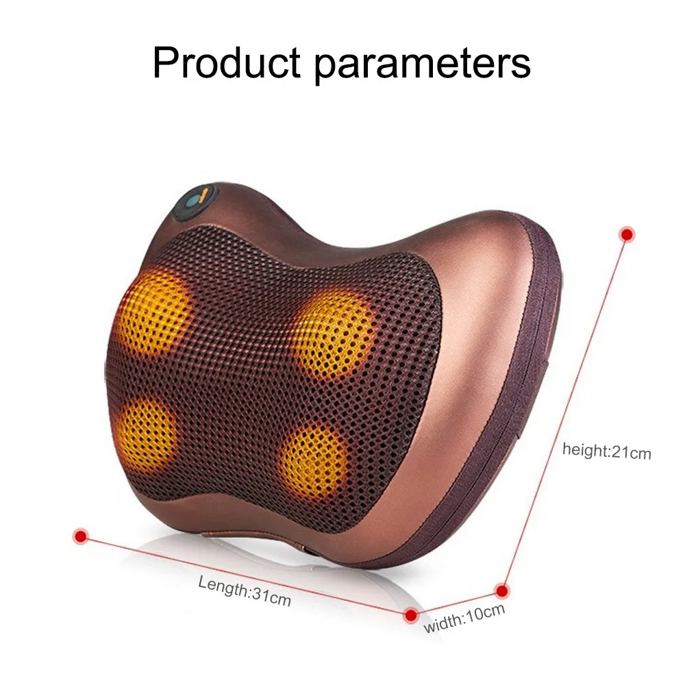 Массажер для шеи автомобильный домашний шейный шиацу массажер для шеи задняя талия тело электрическая многофункциональная Массажная подушка США