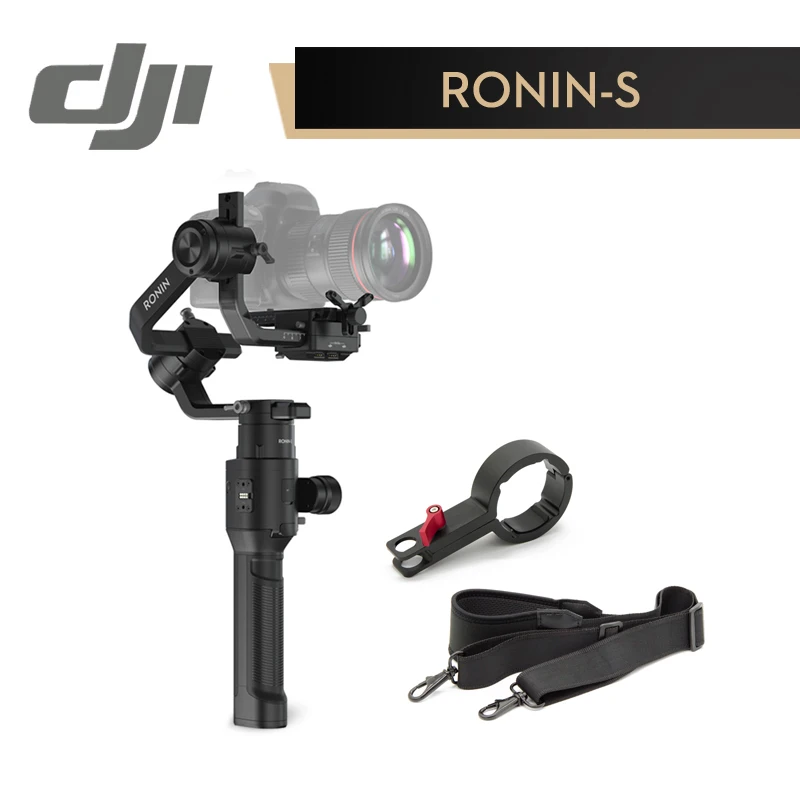 DJI Ronin-S Улучшенный 3-осевая стабилизация автоматизированный SmartShooting работает 12 часов один раз быстро меняющемся съемки портативный монопод с шарнирным замком