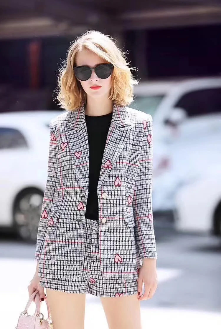 Short Suits Pants Women Casual Office Business Suits Uniform Styles