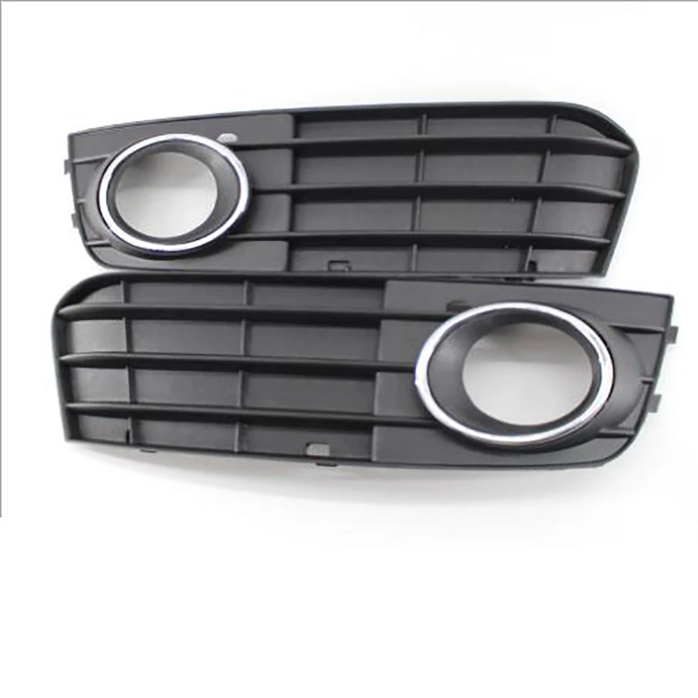 

Front Left & Right Lower Bumper Fog Light Cover Vent Grille Side Insert Grilles for Audi B8 A4L 2009 2010 2011 2012Free Shipping