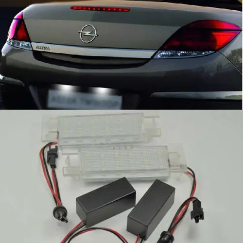Free shipping, LED License Number Plate Light For Vauxhall Opel Corsa