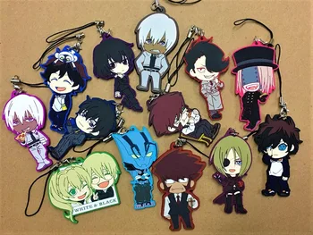 

2018 New arrival 13PCS/LOT Japanese anime figure Kekkai Sensen rubber Silicone sweet smell mobile phone charms/keychain