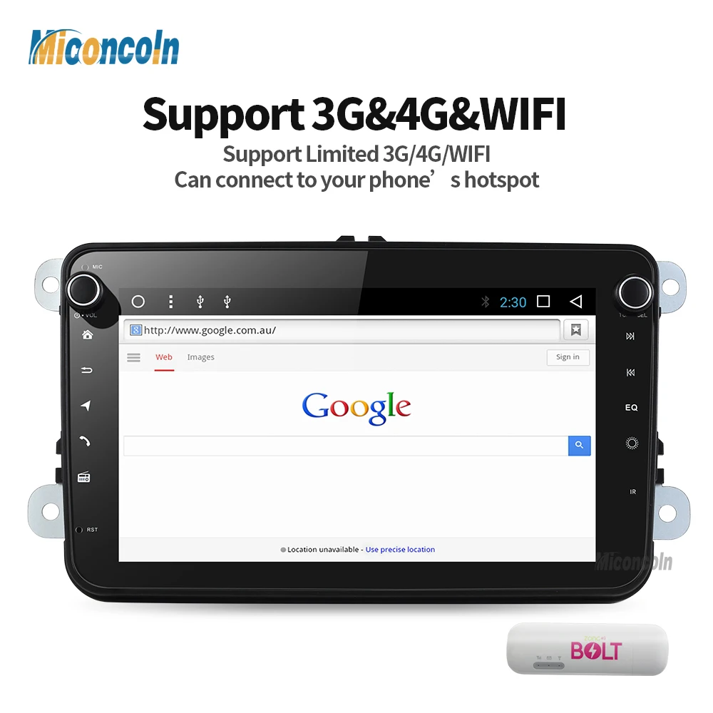 Clearance 2 DIN CDZ8060 2G android 8.1 car dvd player for VW polo golf passat tiguan skoda yeti superb rapid gps 2 din 1
