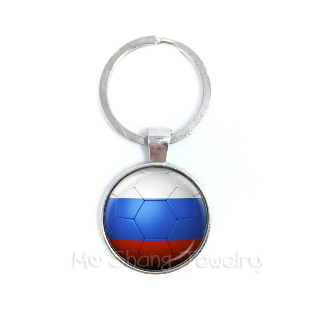 

New 2018 Fashion Keychain Titan Cup Football National Flag Panama,Australia,Egypt,Argentina,Russia Keyring Souvenir Gift