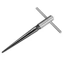 Фирменная Новинка 3-13 мм мостовое отверстие ручная развертка Т-образная ручка коническая 6 рифленая фамферка реконструкция резьбы по дереву инструмент