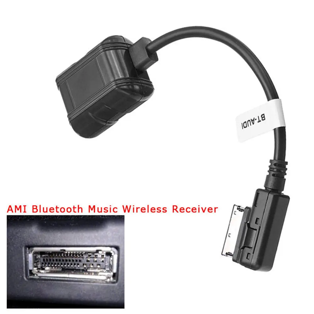 

Car Bluetooth Wireless Module Radio Stereo Aux Cable Adapter AMI Socket Interface Audio Input For Audi Volkswagen Skoda