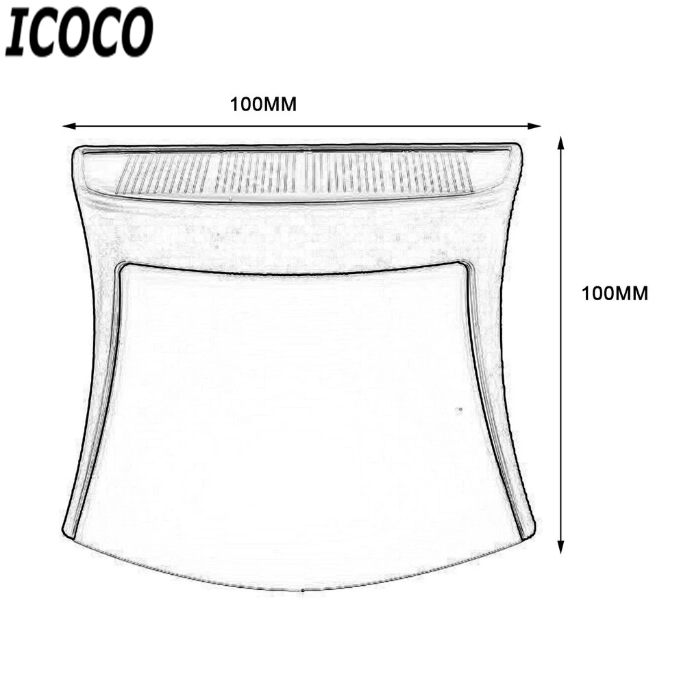 ICOCO 1 шт. 3 светодиодный водонепроницаемый IP65 Солнечный забор светильник Настенный светильник для лестницы пост Сад Двор Пейзаж Прямая