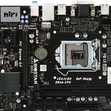 Для BIOSTAR Hi-Fi B85Z оригинальная б/у настольная материнская плата B85 LGA 1150 DDR3 SATA3 USB3.0