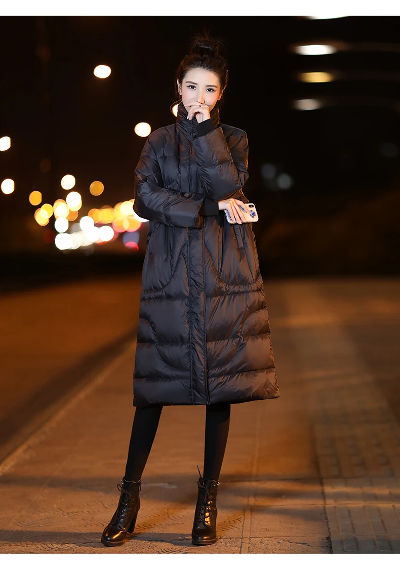 2019 Winter New Down Jacket Medium And long Section Large Size Women's Winter Jackets  Casual Fashion Coat Female (9)
