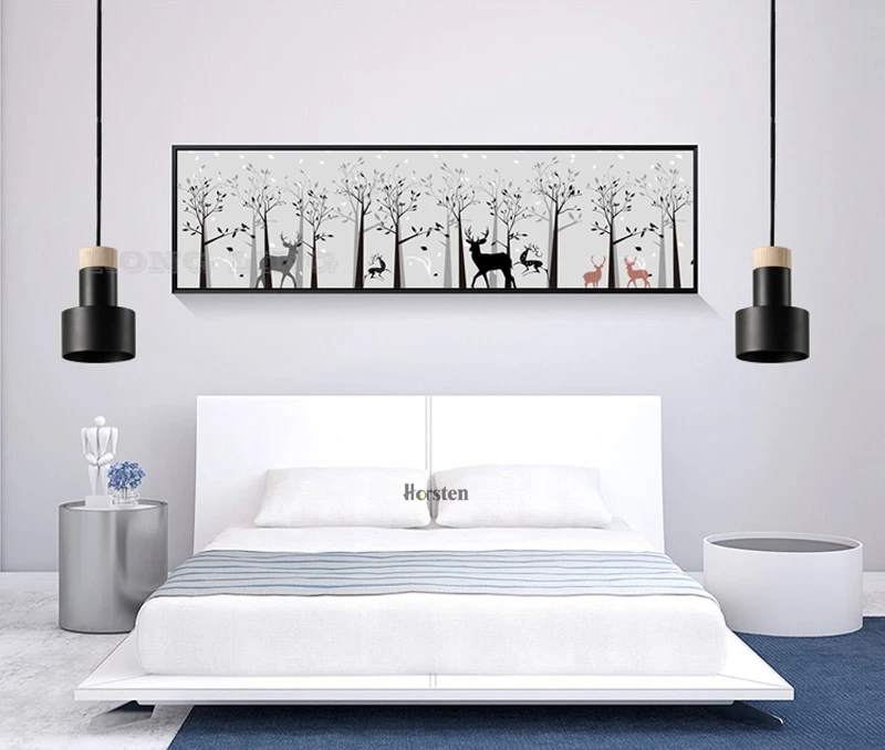 Nordic Pendant Lights Wood Aluminum Lampshade Hanging Lamp Industrial Lighting For Bedroom Living Room Restaurant E27 (1)