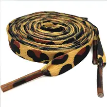 1 см* 120 см модные шнурки для кроссовок с леопардовым принтом, эластичные шнурки для обуви, спортивный шнурок