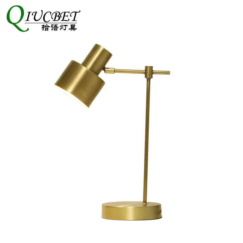 

2019 New Copper Table Lamps For Bedroom Lighting Wine Bar Decor Light Office Reading Lamp Advanced Luxury Table illumination