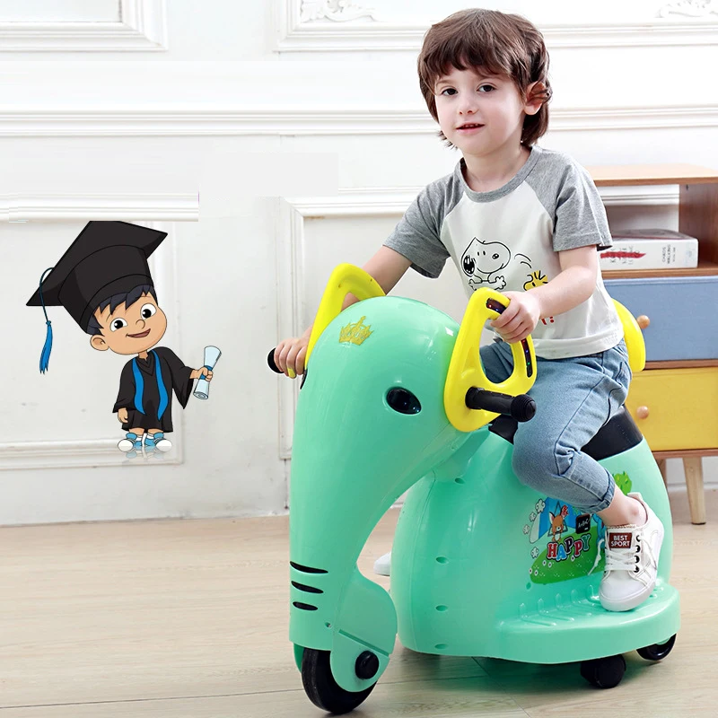 Детский электрический мотоциклетный автомобиль Elephant детский игрушечный для