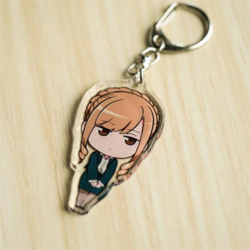 Anime Hataraku Saibou Erythrocyte Platelet Keychain Acrylic Keyring Key chain Pendants