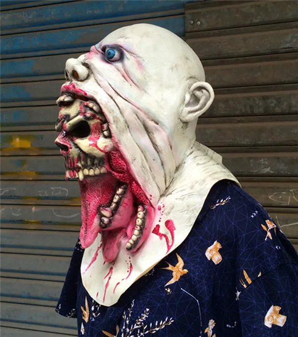 Zombie Mask Soft Rubber Evil Ghost Rot Scary Halloween Party Costume Dress up Gifts - 10