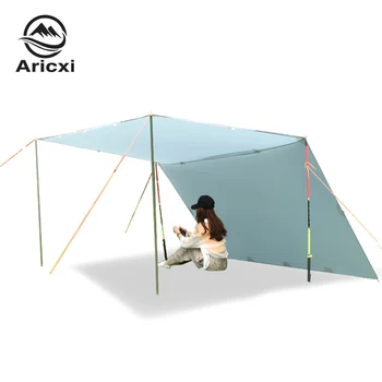 ARICXI 15D silicone coated nylon ultraight tarp Outdoor awning shelter light weight portable camping shelter sunshade tent tarp 6