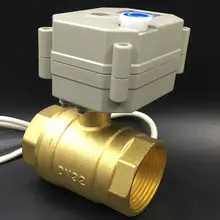 Моторизованный шаровой Клапан с ручной донастройкой tf32-b2-b dc12v dc24v 2/3/5/7 провода 2-способ dn32 BSP/ДНЯО 1-1/4 ''Клапан диаметр 29 мм