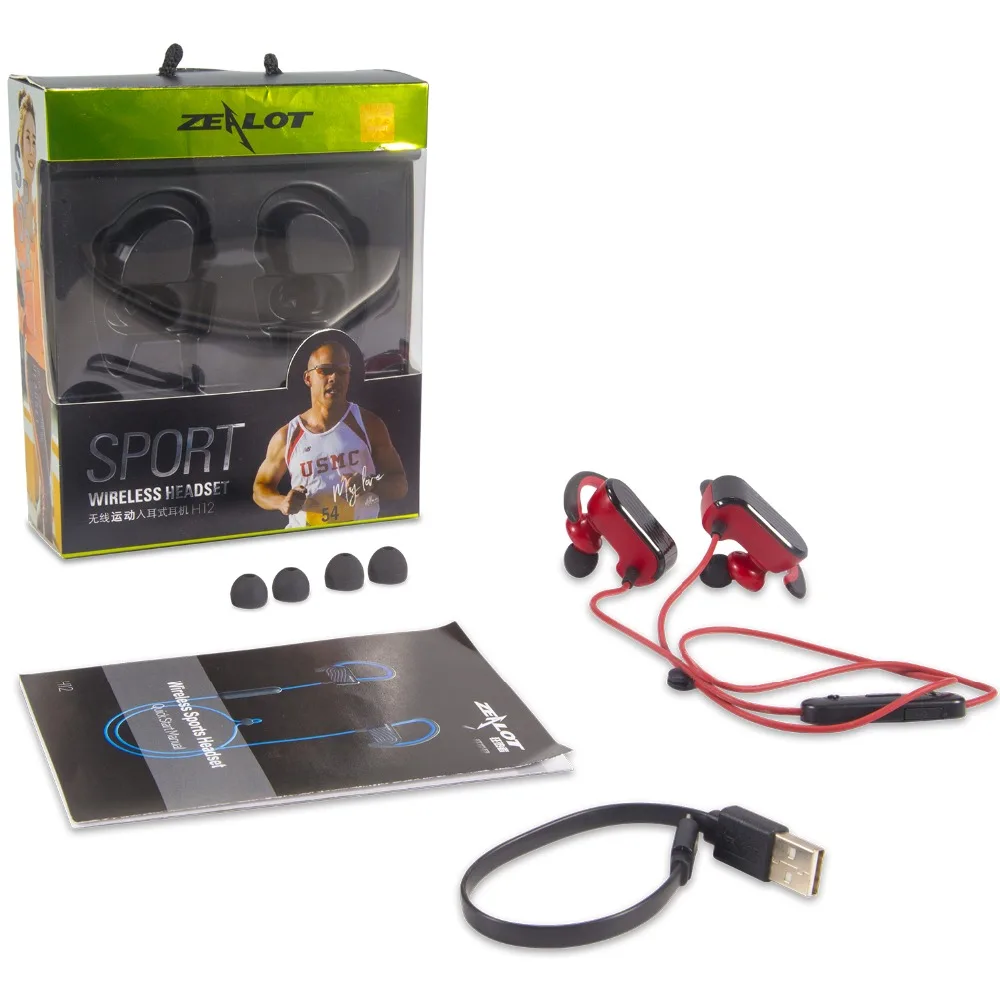 Новинка ZEALOT H12 беспроводные наушники Bluetooth спортивные стерео гарнитура IPX5