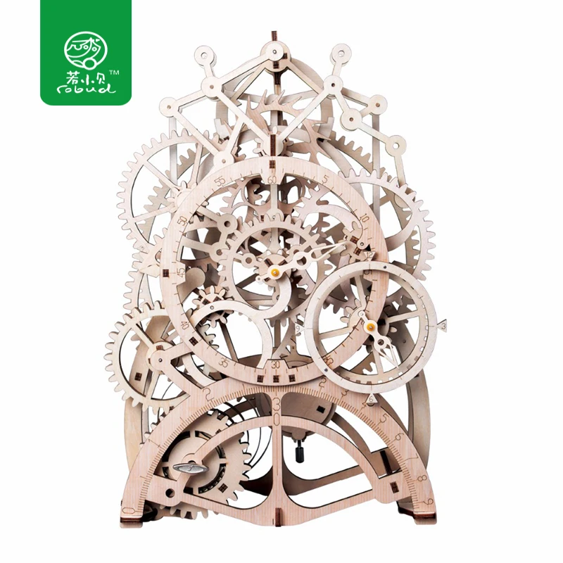 

Robotime 4 Kinds DIY Movable Mechanical Model Building Kits by Clockwork Wooden Toys Gift LK501 for Dropshipping