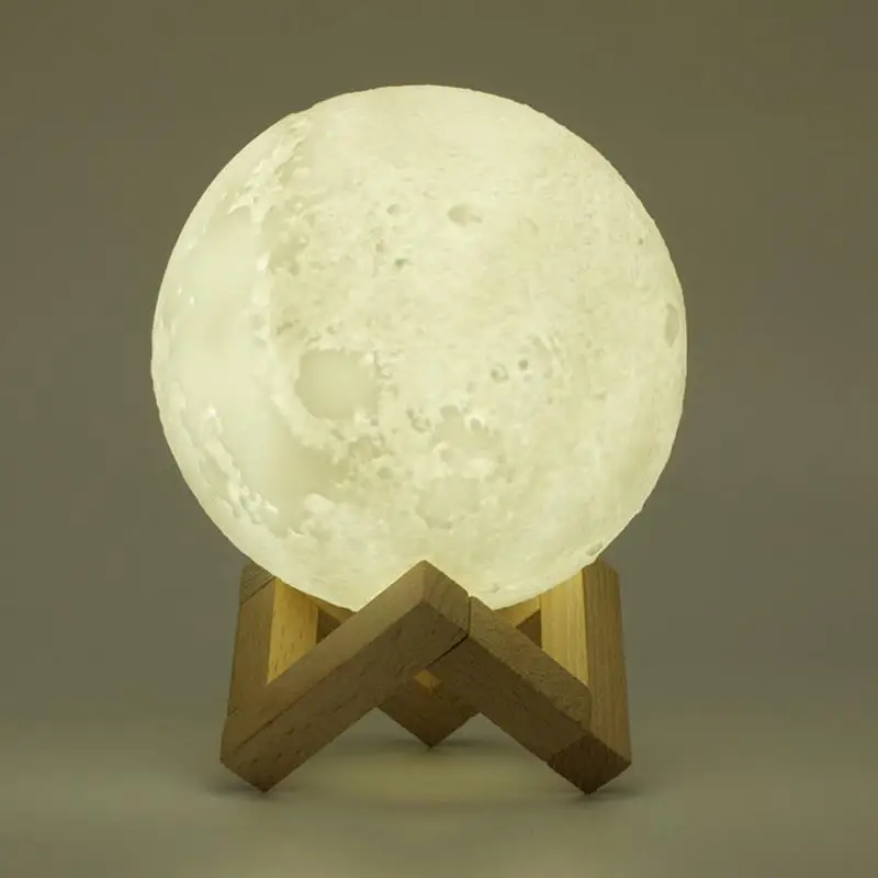

3D Moon 880Ml Air Humidifier Ultrasonic Humidifier Light Usb Cool Mist Diffuser Aroma Essential Oil No Battery