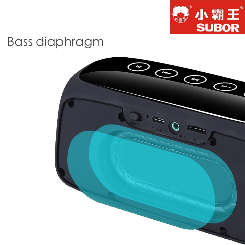Subor D15 Touch Управление Беспроводной стерео HIFI Динамик Bluetooth гарнитуры Встроенный