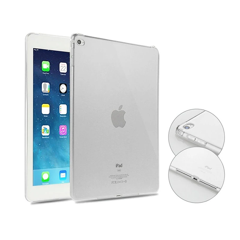 

For iPad Air 2 Case TPU Clear Funda Cover for Apple iPad Mini 1 2 3 4 for iPad 2 3 4 5 6 for ipad 9.7 inch 10.5inch Tablet