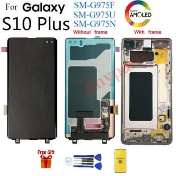 

AMOLED For SAMSUNG S10 Plus G975 G975F Display LCD Screen replacement for samsung Galaxy S10 Plus G975U G975N lcd display module