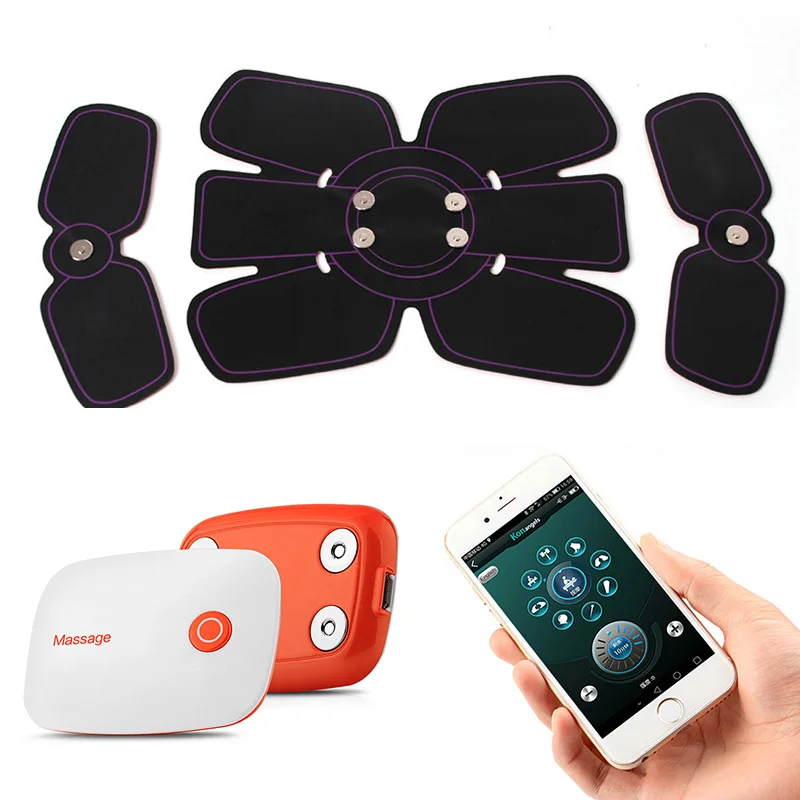 Abdominal Muscle Exerciser Machine Strength Trainer Electronic Smart App Remote Control Slimming Charging Stimulator Hot