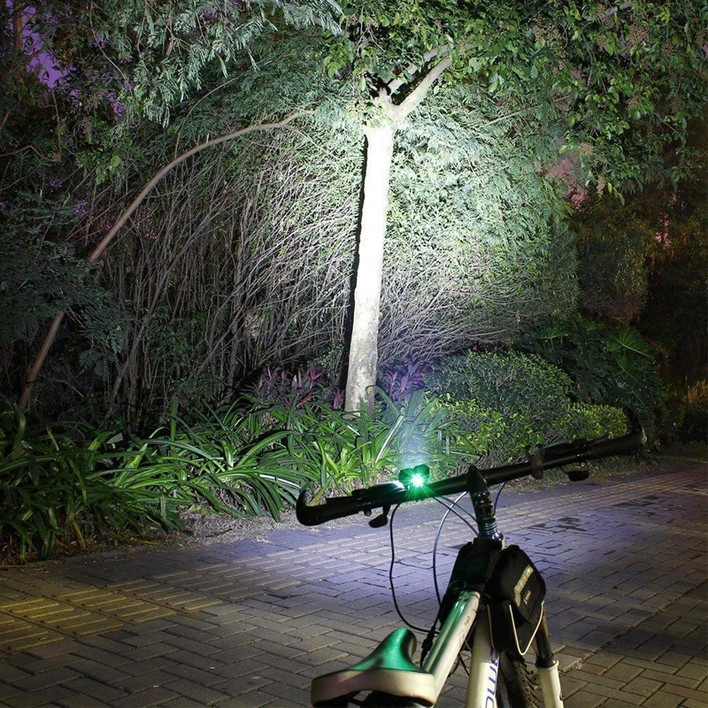 Sale Bike light 1000 Lm 2 LED lamp beads Mini X2 bicycle light Headlight+6400 mAh Battery bike Accessories ES UK RU AU Stock 5