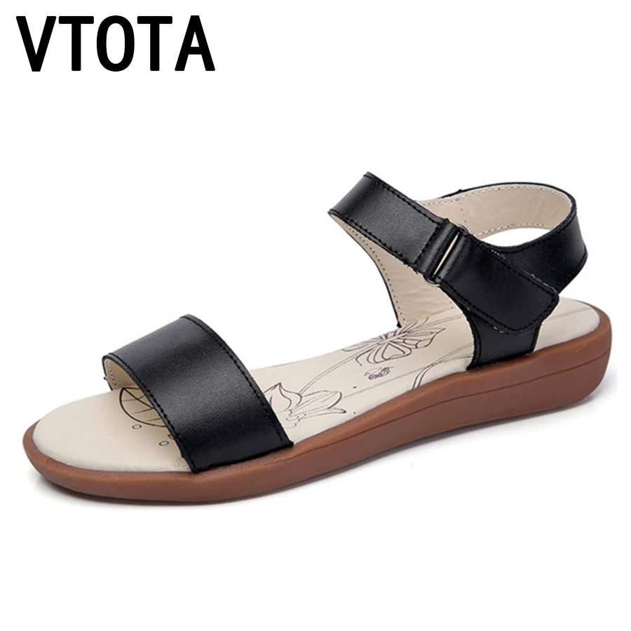 

VTOTA Women Wedges Sandals 2018 Summer Casual Platform Sandals Geather Leather Open Toes Sandals Women Shoes Sandalias Mujer G85