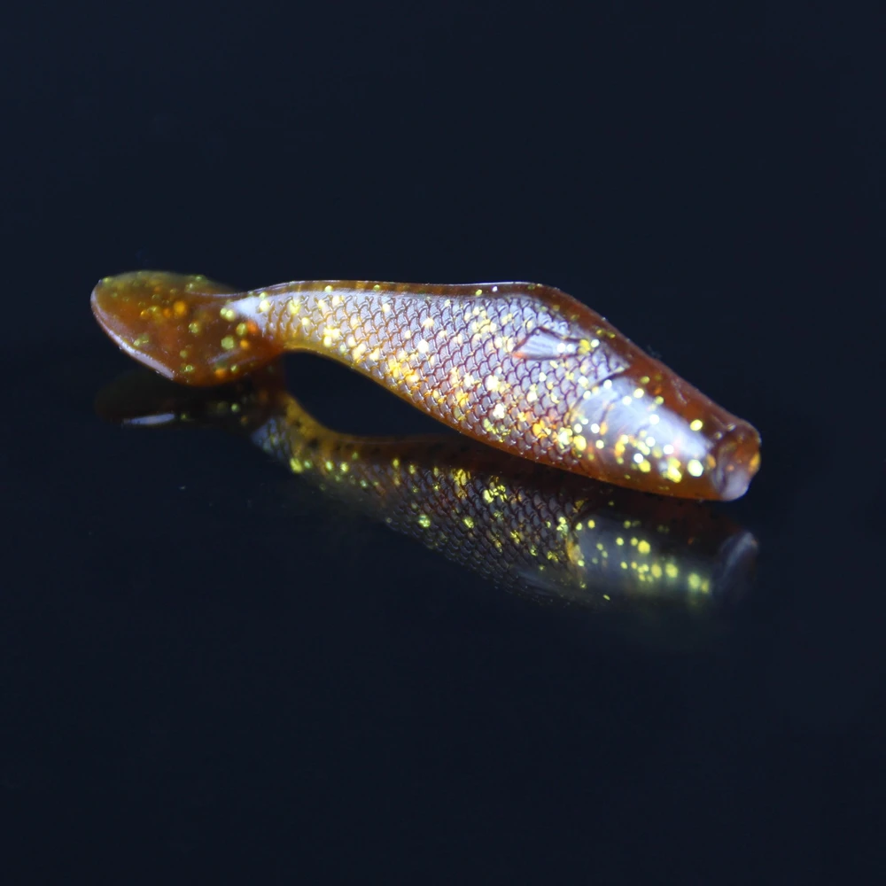 Spinpoler 50pcsLot Soft Fishing Lure Swimbait 50mm1.6g Magic Lures Carp Fishing Tackle Soft Shad Bait Worm Isca Artificial  (12)