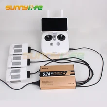 SunnyLife Батарея параллельно зарядки концентратора пульт дистанционного управления Зарядное устройство для DJI Phantom 4/4 Pro/4 Pro + дроны multi Зарядное устройство