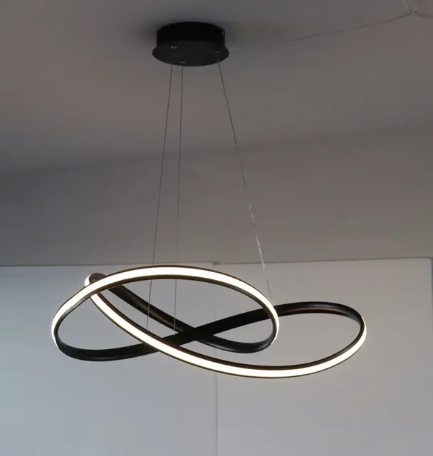 Złoto & biały nowoczesny LED Lampa wisząca do salonu sypialnia jadalnia pokój wiszący Lampa LED Lampa wisząca oświetlenie wewnętrzne Luminares -