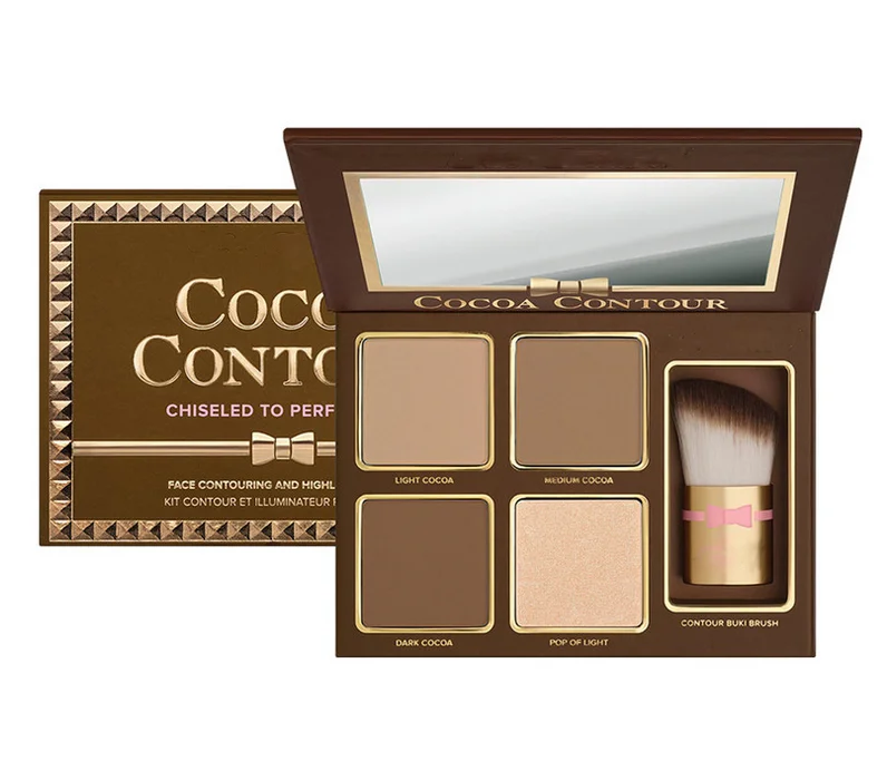 Hot Free shipping Makeup 4 Colors Chocolate Cocoa Highlighter Palette