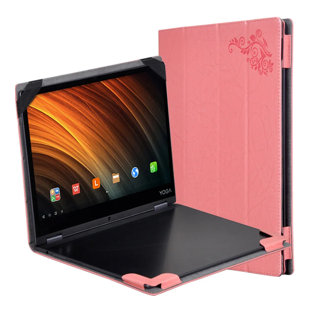 Fashion 3D Print PU leather Protective Folding Folio Case for Lenovo YOGA A12 for 12.2''Tablet PC Cover Case
