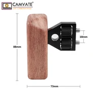 camvate dslr עץ ידית CAMVATE DSLR עץ עץ ידית אחיזה הר תמיכה DV וידאו קייג Rig C1242 אביזרים הצילום במצלמה (2)