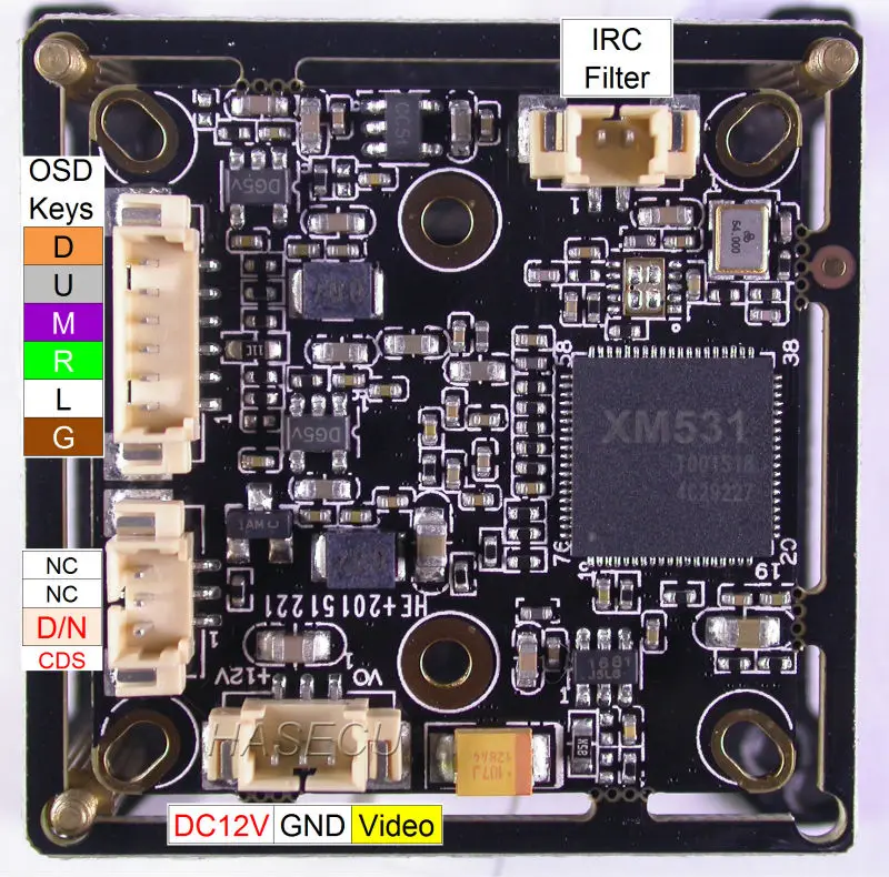 AHD M (720 P) 1/3 &quotSOI H81 датчик изображения CMOS + XM531 модуль камеры видеонаблюдения